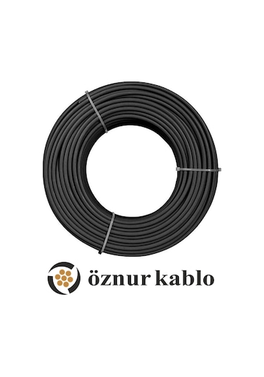 100 Metre Öznur 6 Mm Solar Kablo H1z2z2-k Siyah Fotovoltaik