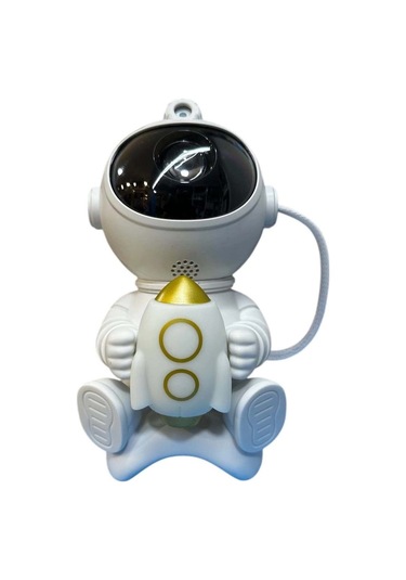 Astronot Projektör Işık, Gece Lambası,çocuk Odası Beyaz