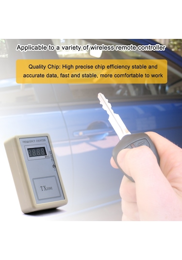 Mufunye 250mhz-450mhz Frekans Okuyucu Elde Taşınabilir Dijital Kablosuz Frekans Sayacı Çok Fonksiyonlu Uyumluluk Uzaktan Kumanda Frekans Test Cihazı