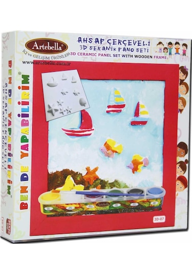 3d-07 Artebella Seramik Pano Boyama 20x20 Cm