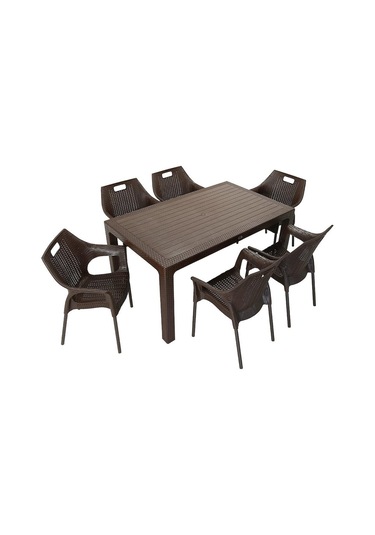 Depootoptan Mandella Elit Rattan 90 x 150 CM Star Koltuk Masa Takımı Kahverengi Depootoptan Mandella Elit Rattan 90 x 150 CM Star Koltuk Masa Takımı Kahverengi