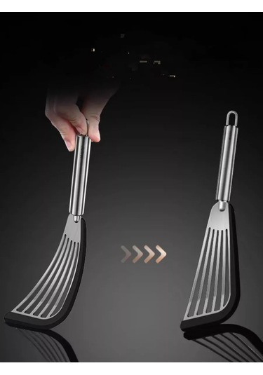 Stil'nyj İ Udobnyj Dom Pançalar İçin Çiziksiz Mutfak Silikon Spatula 179593432 Çelik