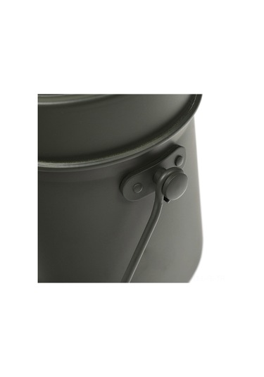 Lemestar Alüminyum Çift Katlı Askeri Mutfak Kiti 1.2l - Dış Mekan, Seyahat Ve Eğitim İçin Yeşil Mat Tasarım Çok Renkli