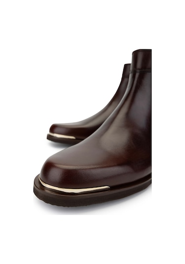 Tamer Tanca Erkek Hakiki Deri Kahverengi Casual Bot 183 40003 Erk Bot Sk24-25 Kahve Kahve