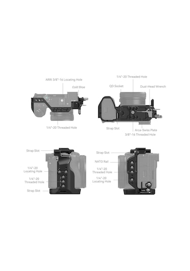 Smallrig 4336 Sony A6700 İçin Kafes Kiti