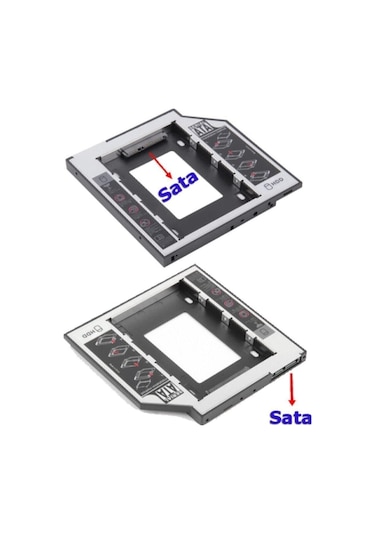 Gabble Dvd Yuvasına Takılan Ssd Hdd Kutusu 12.7 Mm Hdd Caddy Kızak
