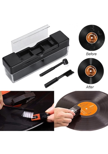 Opula Plak Temizleme ve Bakım Seti +Sprey+Antistatik Kadife Fırça