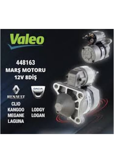 Valeo - 12v 8 Diş Renault Laguna 1.6 16v Marş Dinamosu