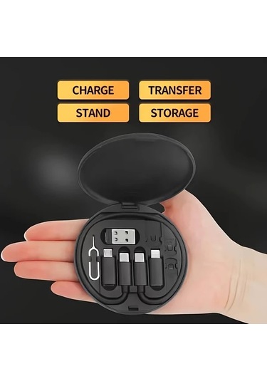 Elmpaly Beyaz 5'li Hızlı Şarj Seti: Mfi Onaylı, İphone/type-c/micro Usb Uyumlu, 60w Çıkış