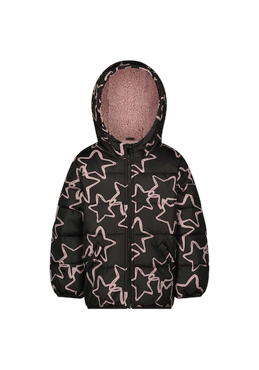 Carter's Küçük Kız Çocuk Mont Yıldızlı Siyah Çok Renkli