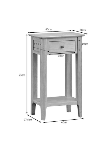 Masifart Emilia 45 Cm Yüksek  Komodin