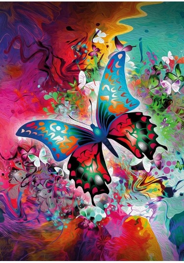 Nova 44001 - 1500 Parça Fantastik Kelebek Mini Puzzle