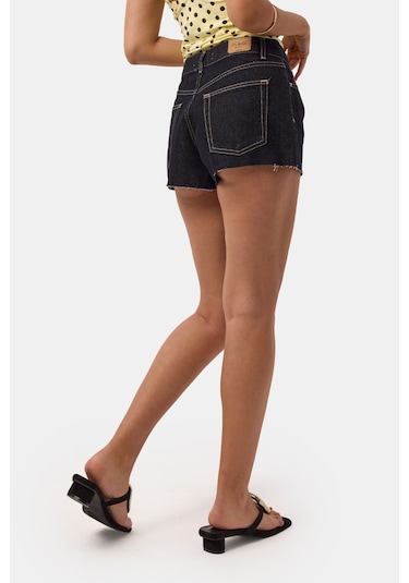 Itsbasic Kadın İndigo Selvedge 7s6-50 Mini Denim Sort