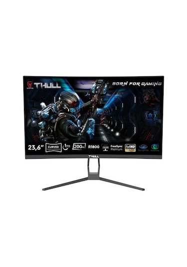 Thull Vision TG-VSN236C-200  23.6'' 1 MS  200 Hz Freesync FHD LED VA Frameless Curved Gaming Monitör