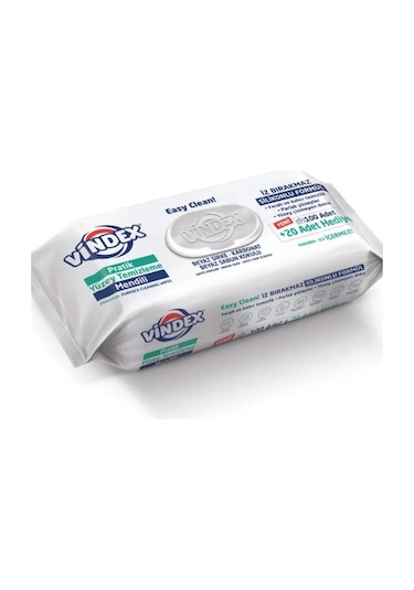 Vindex Easy Clean Pratik Yüzey Temizleme Mendili Havlusu 120'li