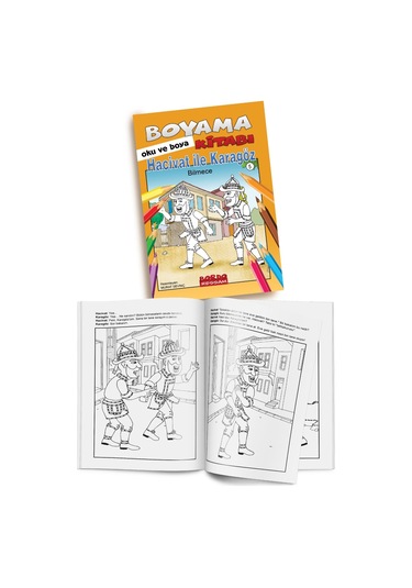 Hacivat İle Karagöz Bilmece Bildirmece Boyama Kitabı Oku Ve B...