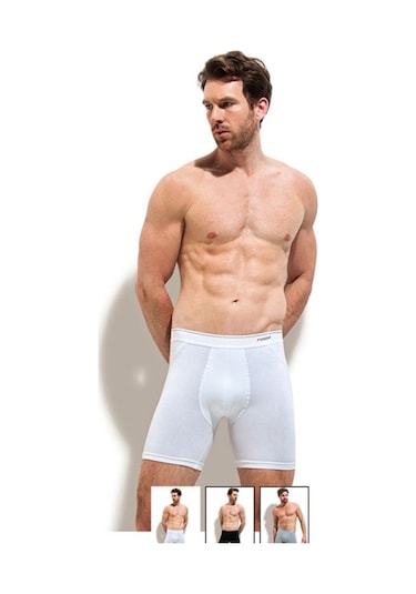 Erdem 1470 3'Lü Likralı Uzun Erkek Boxer