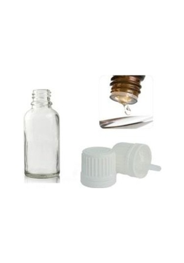 50Cc Şeffaf Cam Şişe.Tıpalı Kapak.İçten Damlalıklı. 50 Adet