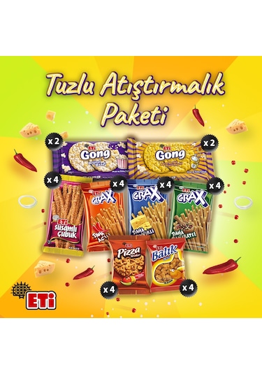 Eti Tuzlu Atıştırmalık Paketi 28'li