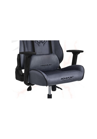 Rio Balerion Antrasit Gri Kadife Terletmez Kumaş Gaming Oyuncu Koltuğu Gri