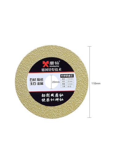 Konesam Elmas Kesme Diski 110mm - Seramik, Cam, Mermer Kesimi İçin Yüksek Dayanıklı 60 Kum