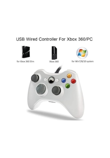 Torima Xbox 360/pc Uyumlu Kablolu Joystick Gamepad Controller