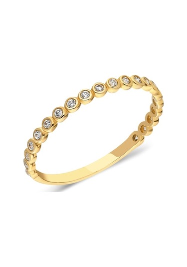 0.30 Ct Pırlanta Montörü Yarım Tur Evlilik Alyansı-Zirkon Beyaz T