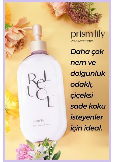 Cosmetex Roland Reluce Prism Lily Sütlü Vücut Losyonu