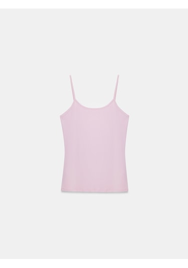 Dilvin 20901 İnce Askılı Top-toz Pembe Toz Pembe