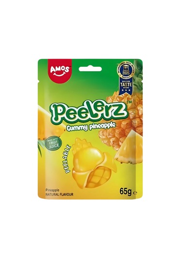 Amos Peelerz Gummy Pineapple 65g