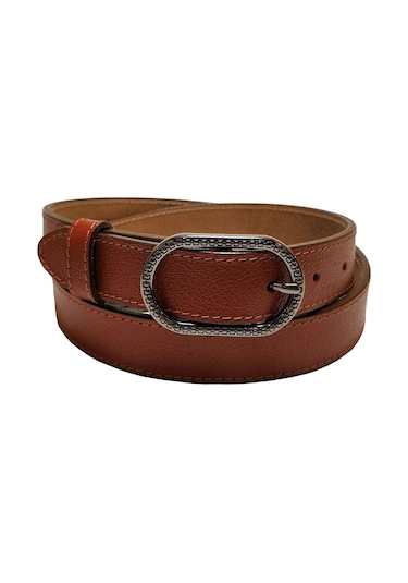 Beldekemer 3 Cm Eninde Taba Deri Kemer Ms30180205 Taba