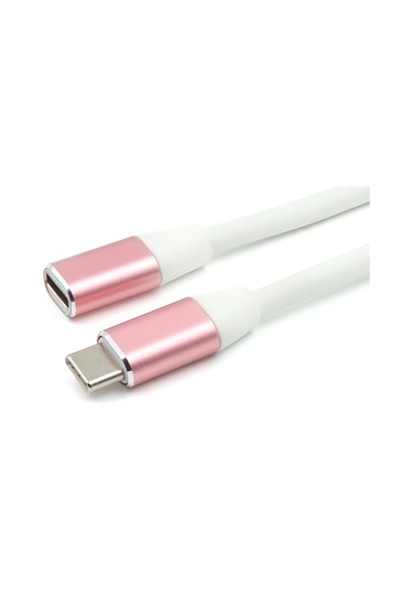 Symbee Alüminyum Gümüş Tip-c Ertension Kablosu 1m - Usb 3.1 Veri Ve Şarj, Çift Yönlü, Macbook/switch Uyumlu