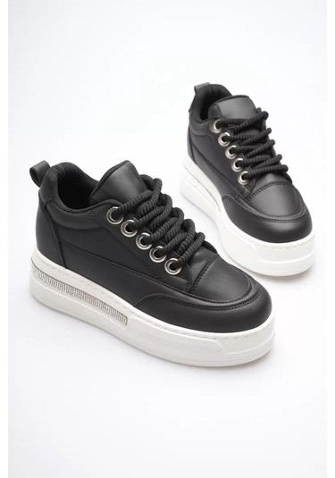 Trendella Siyah Kadın Gizli Topuklu Sneaker Tr04ms01a Beyaz