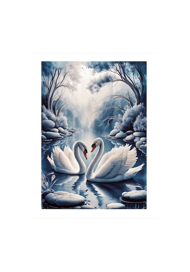 Sevimli Leylekler Modern Mdf Tablo 35cm X50cm
