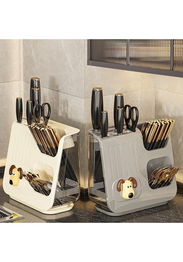 Spring Mutfak Tezgahıkaşık Sofra Drenaj Köpek Rafı Gri