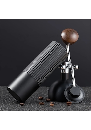Fochsia Siyah Dijital Ayarlı Paslanmaz Çelik Konik Değirmen Manuel Kahve Öğütücü Hediye Kutusu