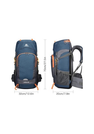 Maoyaya Çok Amaçlı Su Geçirmez 65l Outdoor Sırt Çantası Lacivert Lacivert