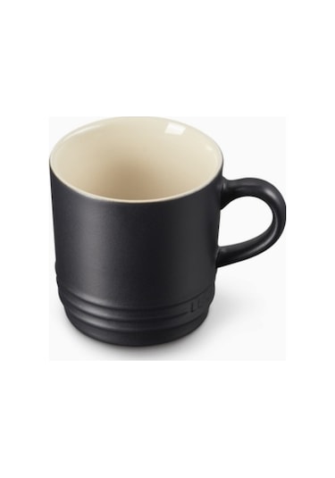 Le Creuset Seramik Cappuccino Kupası Lüks Ve Zarif Kupalar Mat Siyah 4