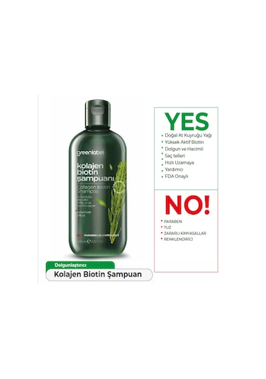 Greenlabel Kolajen Biotin Şampuanı 400 ML