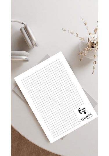 20 Adet A4 Boyutunda Mustafa Kemal Atatürk Mektup Kağıdı/not Kağıdı Model 5