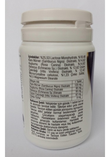 Ersağ Kara Mürver Gıda Takviyesi