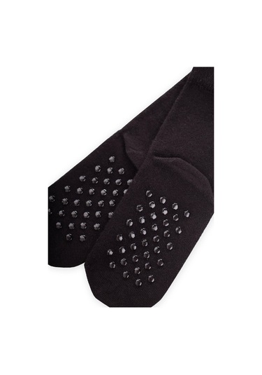 Cigit Tabanı Abs Li Bambu Çocuk Çorabı Siyah Siyah