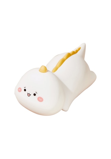 Cbtx Usb Şarj Sevimli Dinozor Başucu Dokunmatik Lamba Emzirme Gece Lambası Yürüyor Bebek Odası Dekorasyon Led Işık