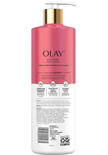 Olay Hyaluronic ve B3 Vitamini İçerikli Vücut Losyonu 502 ML