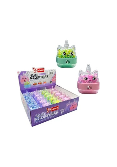 Pastel Kalemtraş Köpük Boncuklu Unicorn Mk-4030 - 2 Adet