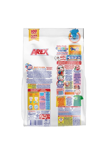 Arex Matik Toz Deterjanı Color&white 9 KG