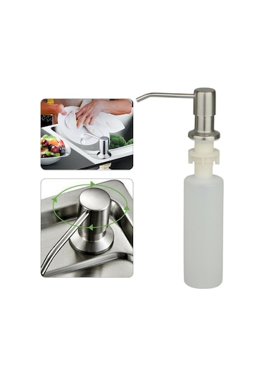 Suntek Sıvı Sabunluk Losyon Pompası Ankastre Evye Sabunluk