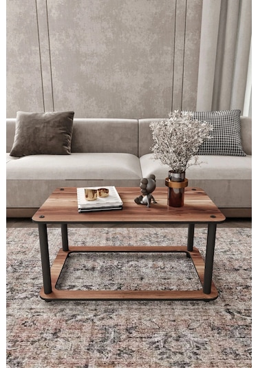 Hole Dikdörtgen Orta Sehpa Ceviz Ceviz