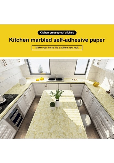 Novahub 215421210w 5m Mermer Desen Parlak Boya Mobilya Yenileme Kendinden Yapışkanlı Duvar Kağıdı Dolap Su Geçirmez Siyah