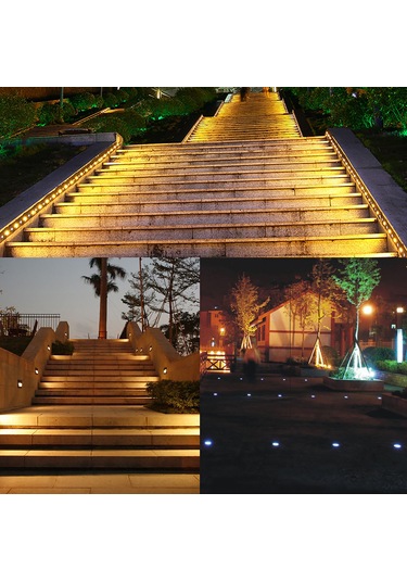 Suofeng Tomshine 3w Led Toprak Altı Lambası 300lm 12v Ip67 Islak Beyaz Bahçe Park Yol Aydınlatması Diğer